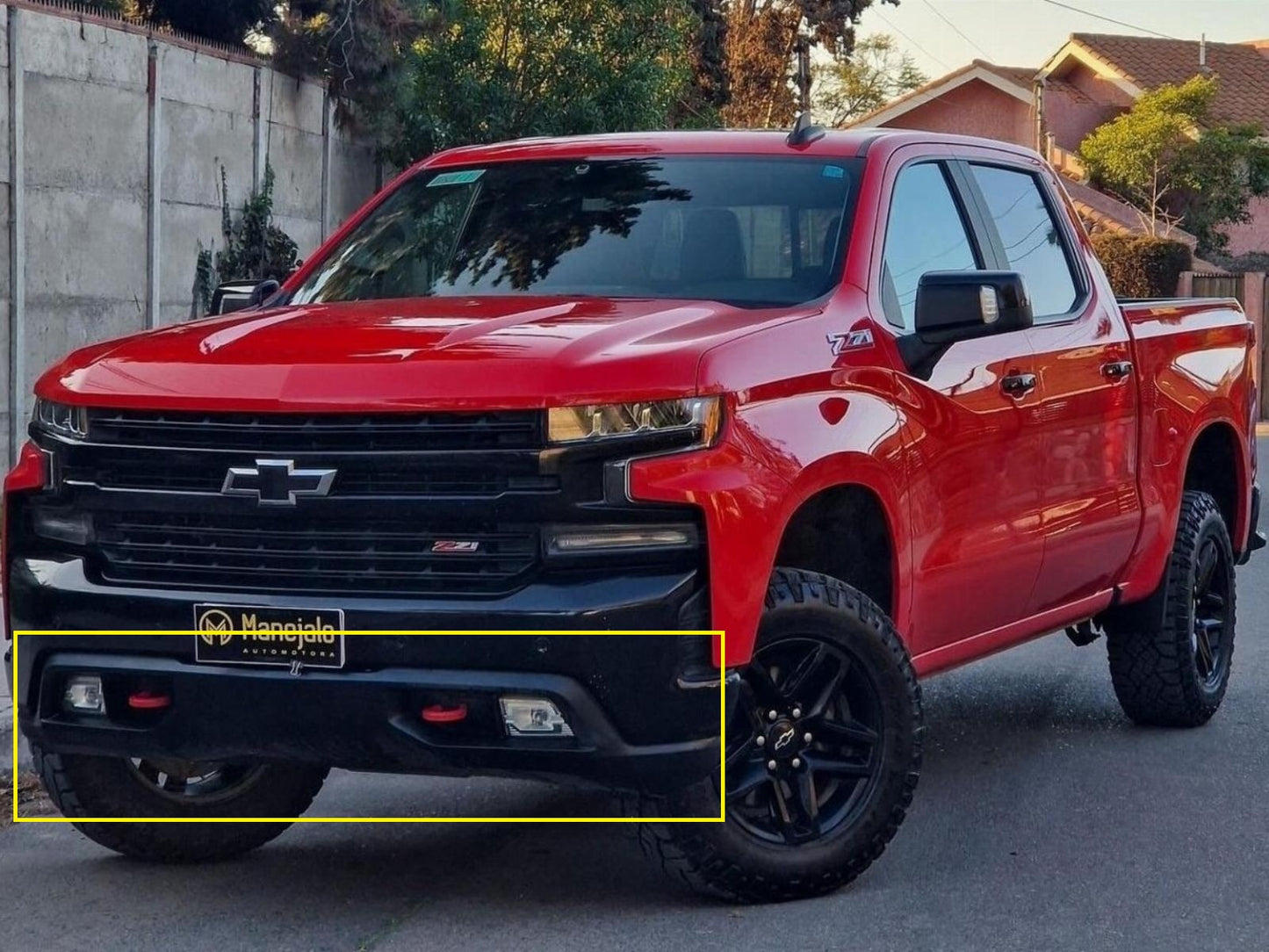 PARACHOQUE FRONTAL INFERIOR DE CHEVROLET SILVERADO 2020-22