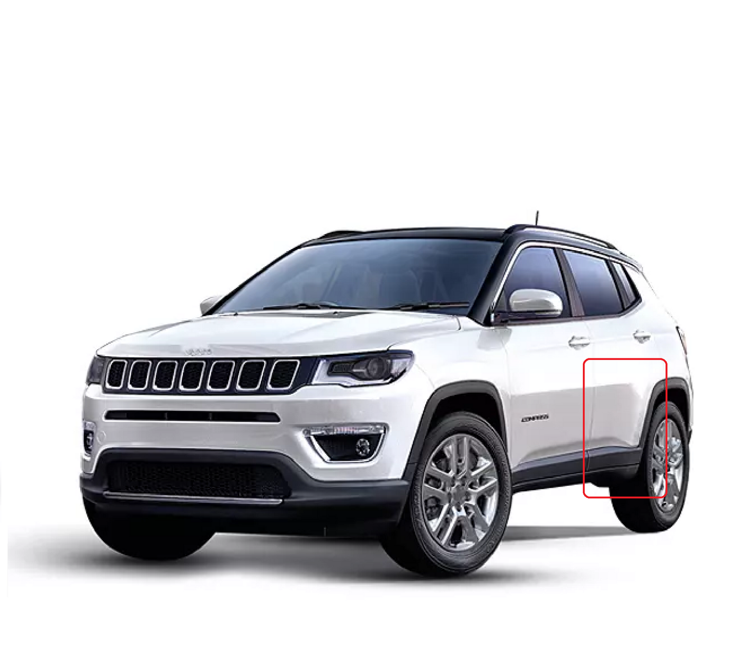 Moldura Abierta de Rueda y Puerta Trasera para Jeep Compass 2017