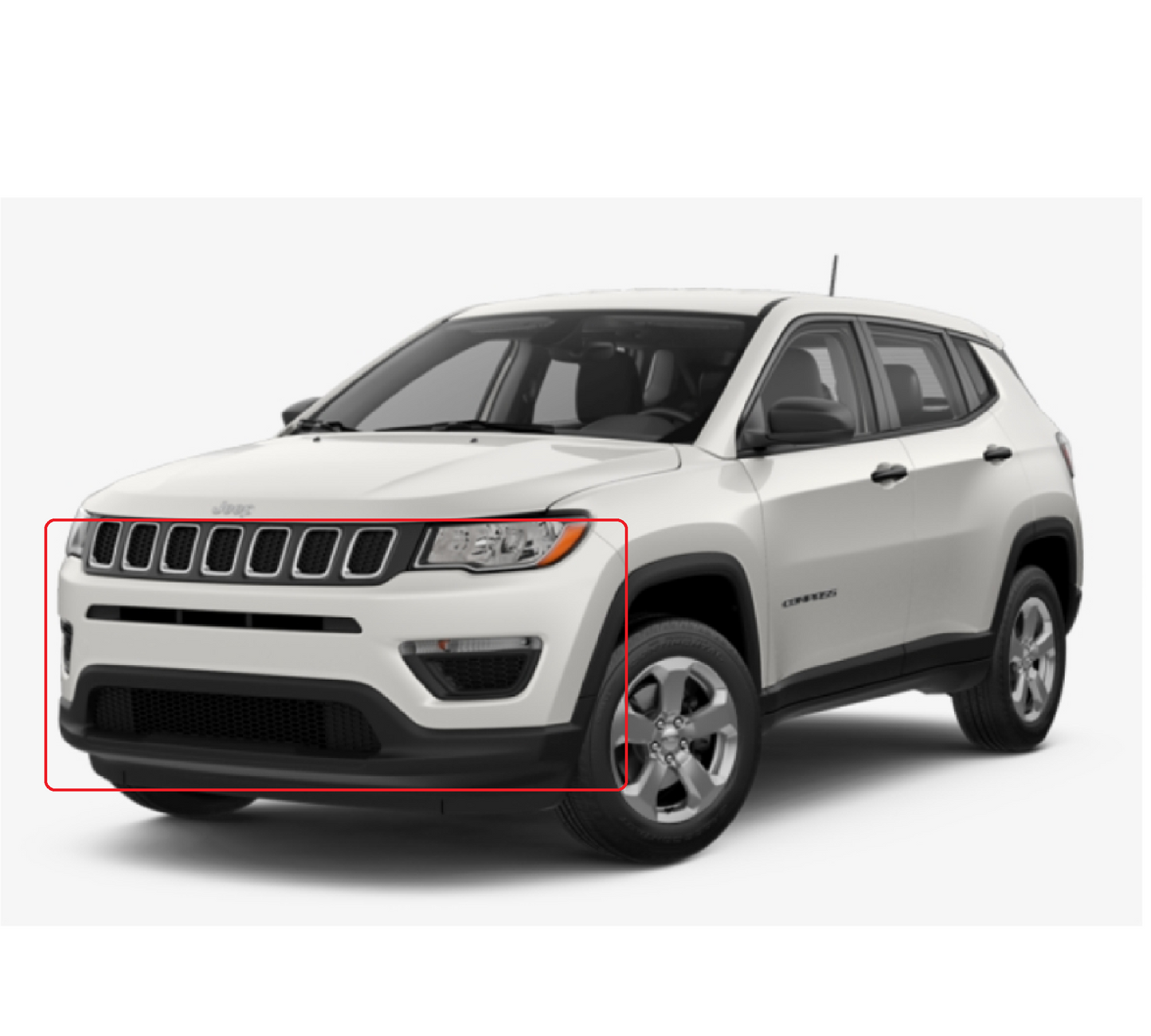 Parachoque Delantero para Jeep Compass 2017