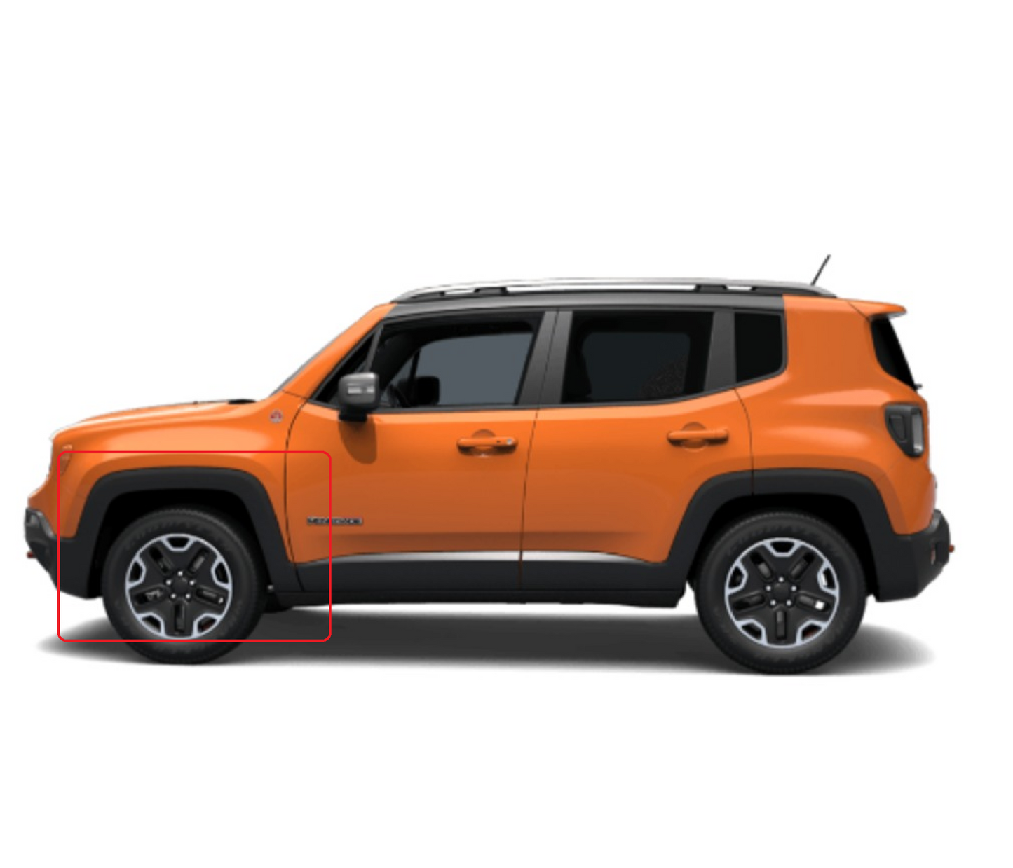 Moldura Abierta de Rueda Delantera para Jeep Renegade 2015